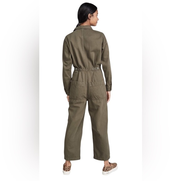 Free People Women's Gia Jumpsuit- Army Green Coveralls- Size XS - Picture 7 of 16
